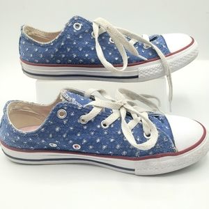 CONVERSE all star double tongue low tops